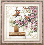 DIY Counted Cross Stitch Kit "Singing in brere" 9.4x9.8 in / 24.0x25.0 cm Model