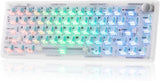 EPOMAKER HE65 V2 TMR Hall Effect Gaming Keyboard with Volume Knob (White) Model