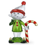Swarovski Holiday Cheers Dulcis Elf and Candy Cane Designer Stefanie Nederegger Model