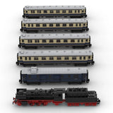 Historical Passenger Train 6753 Bricks MOC-117307 Building Blocks Toys Kit Model