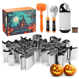 HAUSHOF 24PCS Halloween Pumpkin Carving Kit for Halloween Jack-O-Lanterns Tool Model