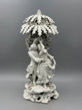 Large 19th c. Antique Italian Capodimonte Style White Porcelain Figurine 15'' Model