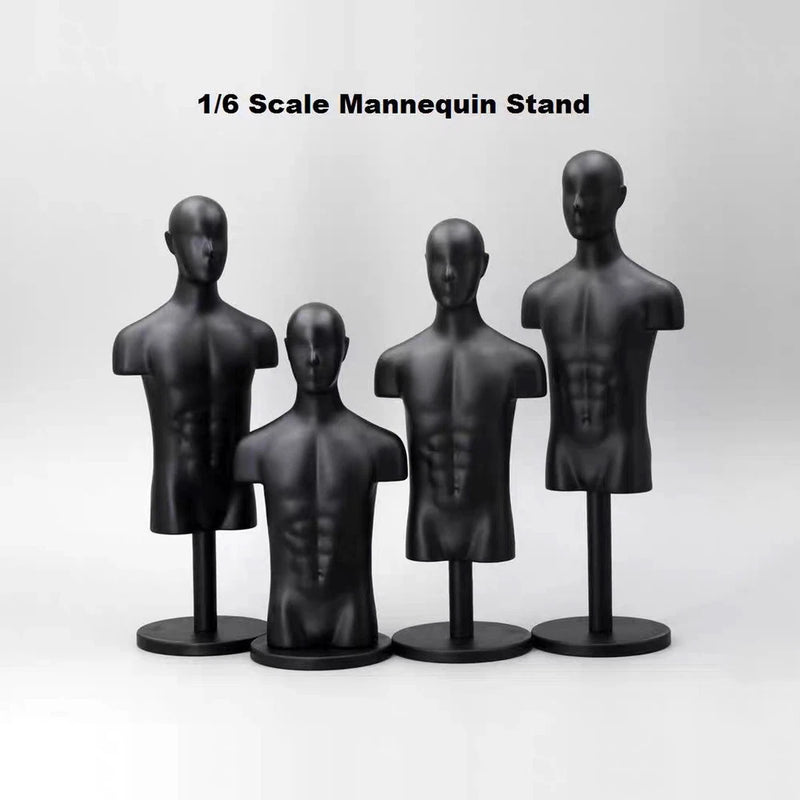 1/6 Scale Male Half-body Mannequin Stand Model for 12" Action Figure Prop Scene Model