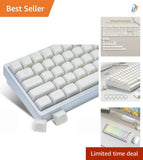 SA Profile Translucent White Jade Keycaps Set - Luxurious Touch for Your Setup Model