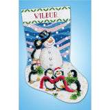 Design Works counted cross stitch kit "Stocking Dressing Frosty", 43x30cm Model