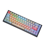 92 Keys Blue Beige PBT Keycaps For 68 84 65% 75% Layout Mech Keyboard Model