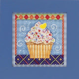 MILL HILL Buttons Beads Kit Counted Cross Stitch VANILLA CUPCAKE MH14-1101 Model