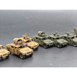 1/144 American Humvee Armored Vehicle Painted Finished Model Model