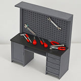 1/18 Diorama Tool Cabinet Model Garage Repair Workshop Scene Display Props Model Model