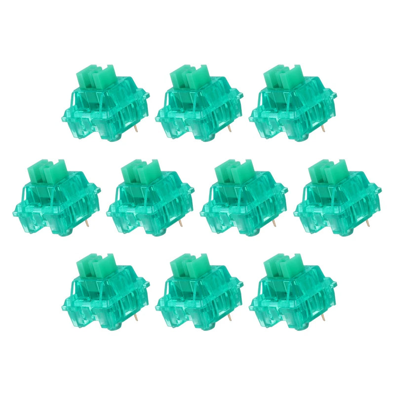10pcs Green Keyboard Switches 3-Pin 40gf Linear Keyboard Switch Replacement Model