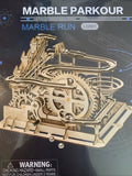 ROKR 3D Wooden Puzzles Marble Run Set - DIY Mechanical Model Kit - Toys + Gifts Model