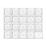 20 Pcs PBT Keycap Set DSA Mechanical Numeric Keypads, Translucent White Model