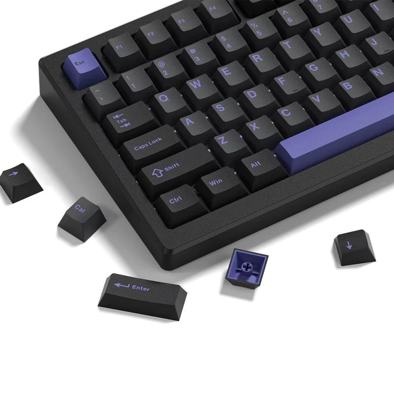 Womier 130 Keys PBT Keycaps Double Shot Cherry Profile for MX Switches Model