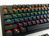 132 Keys Russian Backlit Keycaps Set Black OEM Keycap for MX Swittch Keyboards Model