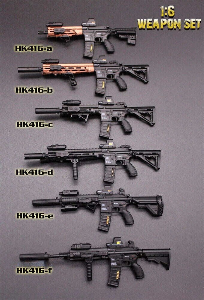 Soldier Accessories 1:6 Scale Assault Rifle Weapon Gun Fit 12'' Action Figure Model