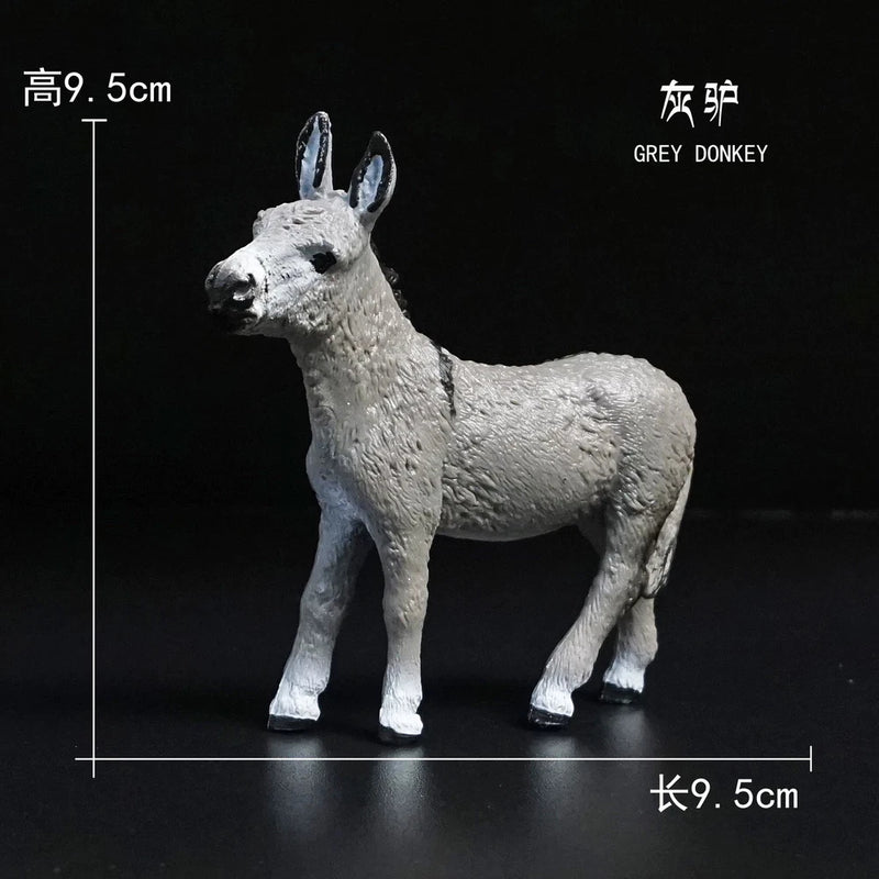 GREY DONKEY Model Animal Model For 1/6 Action Figure Scene Accessories Model