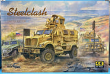 OAK MODEL 1/35 9002 Steelclash US M1123 MAXXPRO & M1114 HTV Combo w/ 7 figures Model