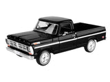 1972 Ford F-100 ?C Black Diecast 1:24 Scale Model - Motormax 79384BK Model