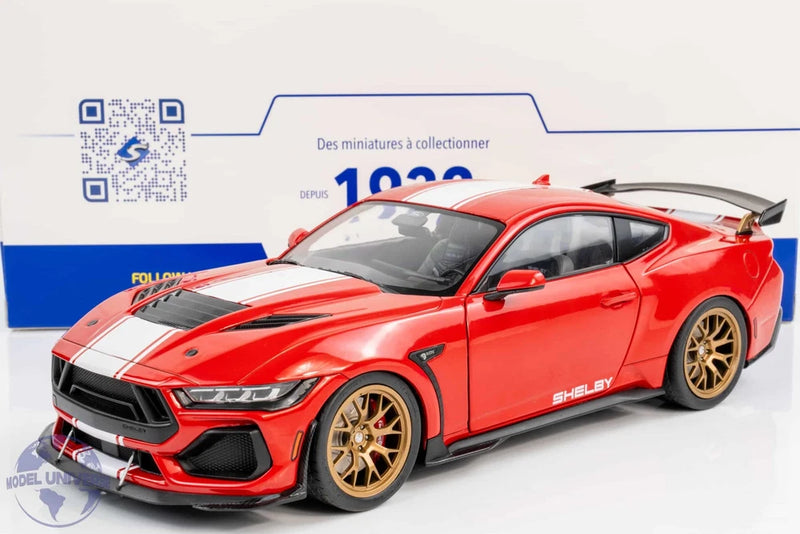 Solido - 1:18 Ford Shelby Mustang Super Snake Race Red 2025 - Diecast Model Model
