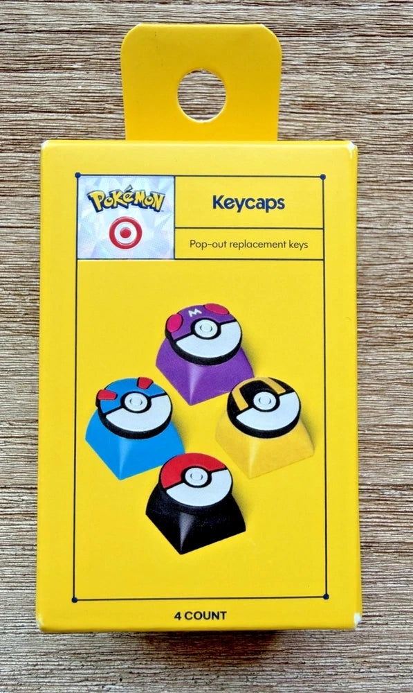 Pokemon x Target Pokeball Keycaps Keyboard Key Caps 4pc Limited Edition Drop NEW Model