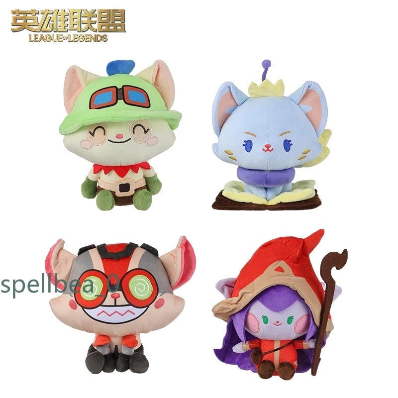 NEW League of Legend LOL MINISO Teemo Yuumi Figurine Doll Official Toy Game Gift Model