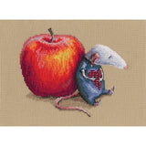RTO counted Cross Stitch Kit "Mouse in love" M799, 14x20 cm, DIY Model