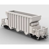 Modubrix Mocs Bricks Sets Open Top Hopper Car 669 Pieces Building Toys Kits Model