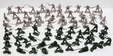 NEW 72 PCS ARMY MEN TOY SOLDIERS MILITARY FORCE GREEN PLASTIC FIGURINE FIGURE Model