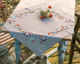 Vervaco stamped cross stitch kit tablechloth "Gnomes", 72x72cm Model