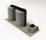 Outland Models Train Railway Scenery Gas / Fuel Standing Tank Set N Scale 1:160 Model