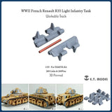 ETmodel P35-033 1/35 WWII French Renault R35 Workable Tracks for Tamiya Kit Model