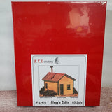 B.T.S Buildings 27470 CLEGG's CABIN Laser Cut Wood Model Railroad Kit HO Scale Model