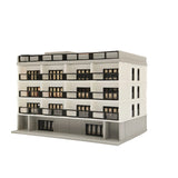 Outland Models Downtown 4-Story Apartment(White) Stackable 1:160 N Scale Model