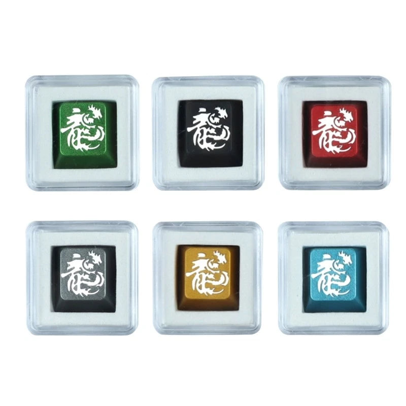 Handcrafts Loong Design Aluminum Keycap for MX Mechanical Keyboards Model
