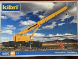 HEAVY DUTY 8 AXLE RAILWAY GOTTWALD CRANE w/ EXTENDING BOOM- HO Scale  KIT NEW Model