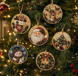 Christmas Diamond Painting Ornament DIY Kit Handmade Tree Hanging Craft Decorati Model