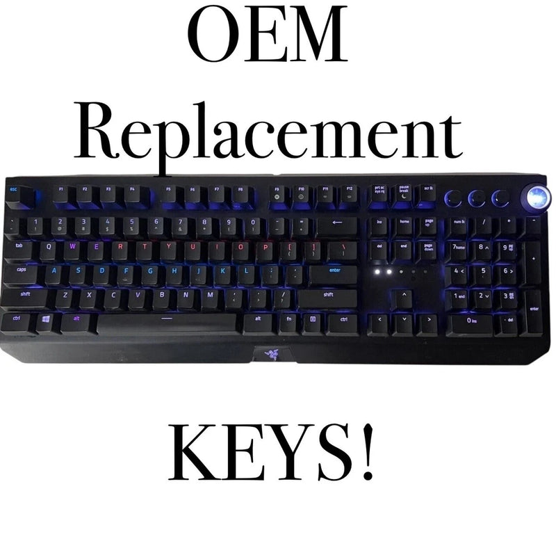 Razer Blackwidow Elite OEM Replacement Keys  SINGLE REPLACEMENT KEYBOARD KEYCAPS Model