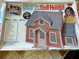 Vintage Doll House Kit Wood Build by Numbers w Attic NOS Country Home #692 RARE Model