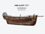 HMS Alert 1777 Wooden Model Ship 1:48 520mm Model Ship Kit Model