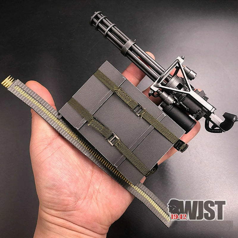 ZYTOYS 1/6 Scale M134 Black Gatling Minigun Model For 12" Action Figure Scene Model