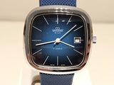 VINTAGE RARE BIG TV MODEL SQUARE 38.5 MEN SWISS MECHANICAL WATCH"GROVANA"DE LUXE Model