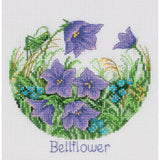 Klart counted cross stitch kit "Flower Compliments. Bellflowers", 15x15cm, DIY Model