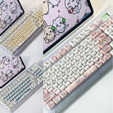 Anime Chiikawa Hachiware Usagi Keycaps 131 Keys XOA PBT for Mechanical Keyboard Model