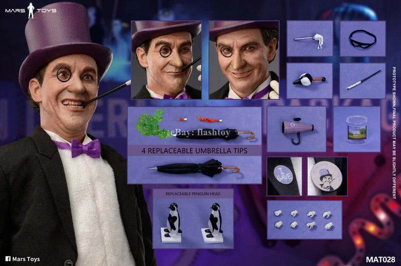 Presale Mars Toys MAT029 1/6 The Penguin Oz 1966 Male Action Figure Model Toy Model
