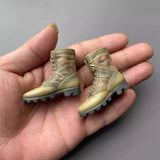 1/6 Female Sand Color High Top Combat Boots Model For 12