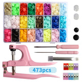 LYNDA Snaps and Snap Pliers Set, 473 Heart/Star/Round/Flower Snap Pliers, 24 ... Model