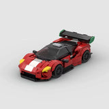 MOC Car Ferrari 488 GT3 Building Block Model Kit Toy Gift 332 Pcs Model