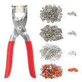 200Set Metal Snap Button Kit 10mm Solid Prong Snap Button Fasteners Tool Orange Model