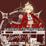 Fate Apocrypha Mordred 108 Keycaps Dye-sub PBT Keycap New for Cherry MX Keyboard Model