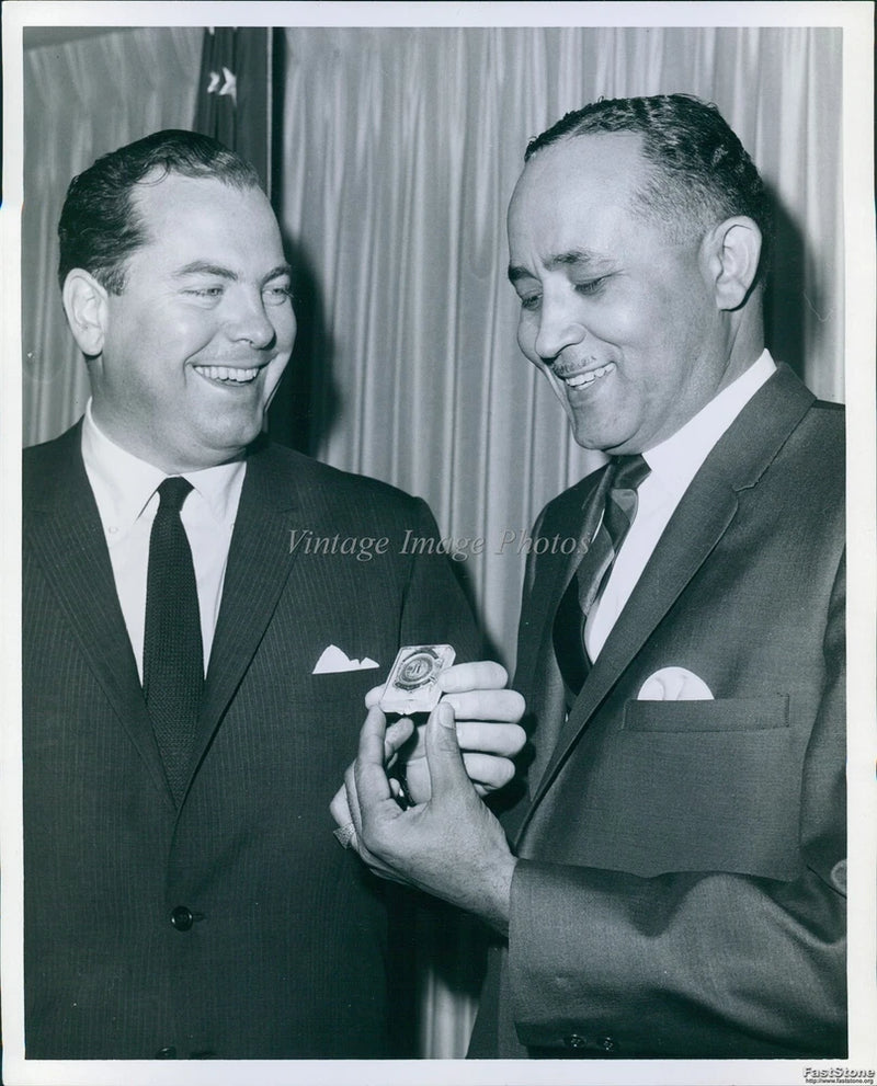 Mayo r Cavanagh Appoints Leonard Proctor Board Accessors Smiling Photo 8x10 Model
